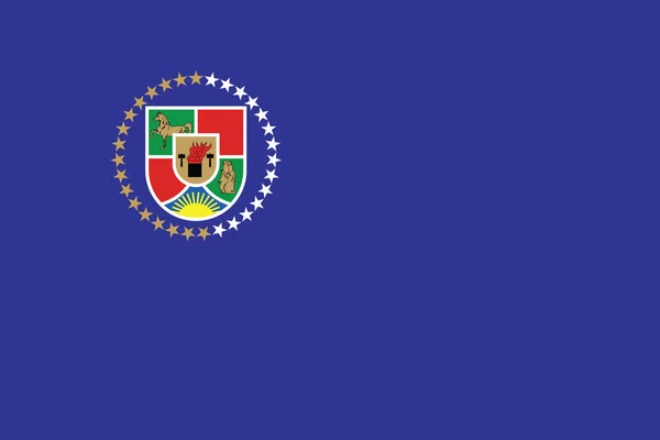Bandeira Vectorial Oficial Actual Área Administrativa Ucraniana Luhansk Oblast Ucrânia — Vetor de Stock
