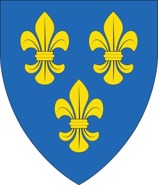 Alman bölgesel başkenti WIESBADEN, GERMANY 'nin resmi arma vektör illüstrasyonu