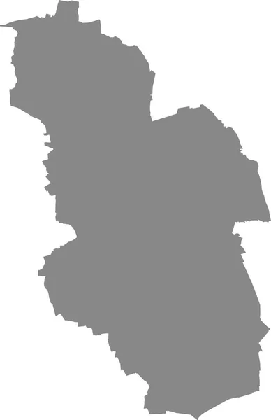 Gray Flat Blank Vector Map German Regional Capital City Gelsenkirchen — Stock Vector