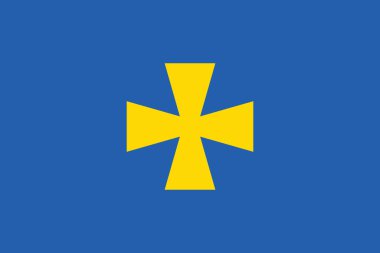 POLTAVA OBLAST, UKRAINE Ukrayna idari alanının resmi vektör bayrağı