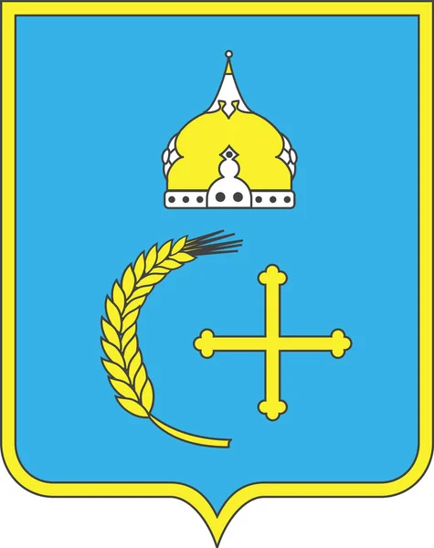Official Current Vector Coat Arms Ukrainian Administrative Area Sumy Oblast — Stockvector