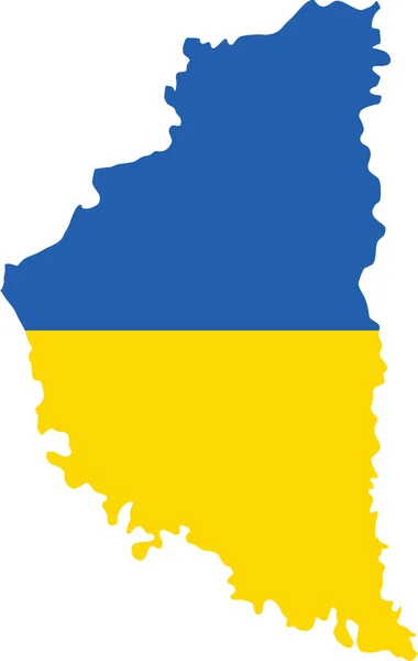 Flat Vector Map Ukrainian Administrative Area Ternopil Oblast Combined Official — стоковый вектор