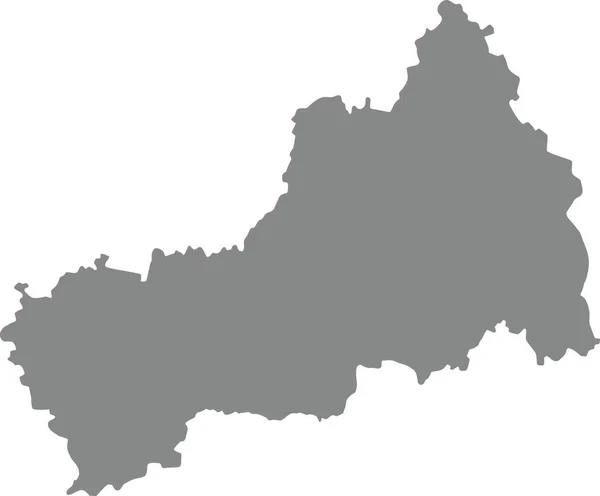 Gray Flat Blank Vector Map Ukrainian Administrative Area Cherkasy Oblast — 스톡 벡터