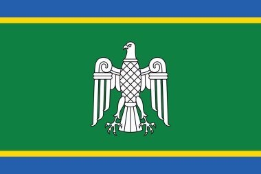 Official current vector flag of the Ukrainian administrative area  of CHERNIVTSI OBLAST, UKRAINE