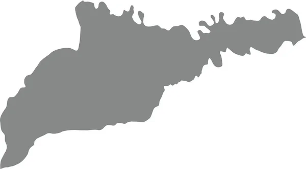Gris Plano Mapa Vectorial Blanco Del Área Administrativa Ucraniana Chernivtsi — Archivo Imágenes Vectoriales