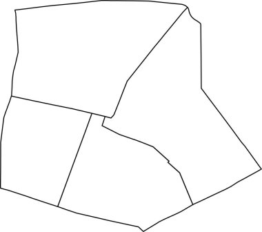 10. ARONDISSEMENT (DE L 'ENTREPT), PARIS, FRANCE' ın beyaz düz boş vektör idari haritası