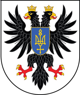 CHERNIHIV OBLAST, UKRAINE 'ın Ukrayna idari bölgesinin resmi arması