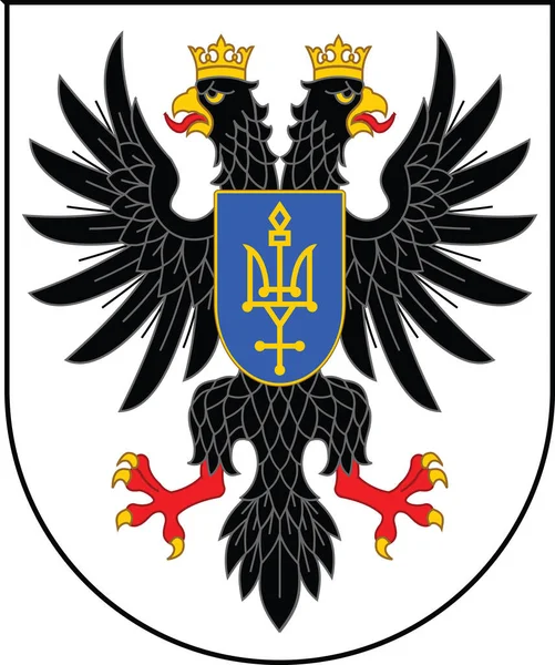 CHERNIHIV OBLAST, UKRAINE 'ın Ukrayna idari bölgesinin resmi arması