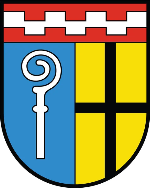Official Coat Arms Vector Illustration German Regional Capital City Mnchengladbach — стоковый вектор