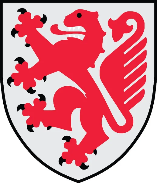 Official Coat Arms Vector Illustration German Regional Capital City Braunschweig — ストックベクタ