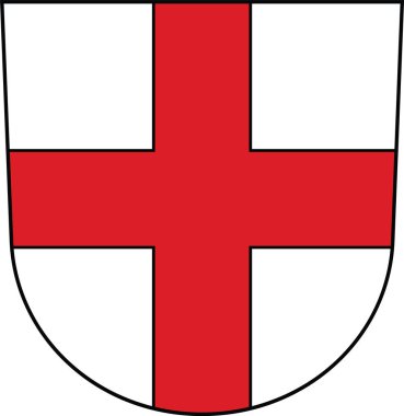 Alman bölgesel başkenti FREIBURG IM BREISGAU 'nun resmi arma vektör illüstrasyonu, Almanya