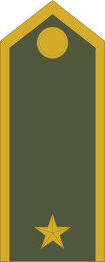 Slovak Yer Kuvvetleri 'ndeki MAJOR rütbesi için NATO subayı damgası