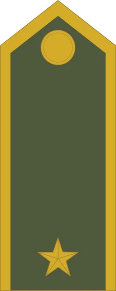 北约官员在斯洛伐克地面部队Major军衔上的肩章标志 — 图库矢量图片