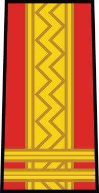 Romanya Kara Kuvvetleri 'nde LOCOTENENT-COLONEL (LIEUTENANT ColLONEL) rütbesi için NATO subay damgası