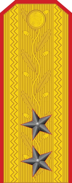 北约将士军衔的肩章北约将领军衔在罗马尼亚陆军中的标志 — 图库矢量图片