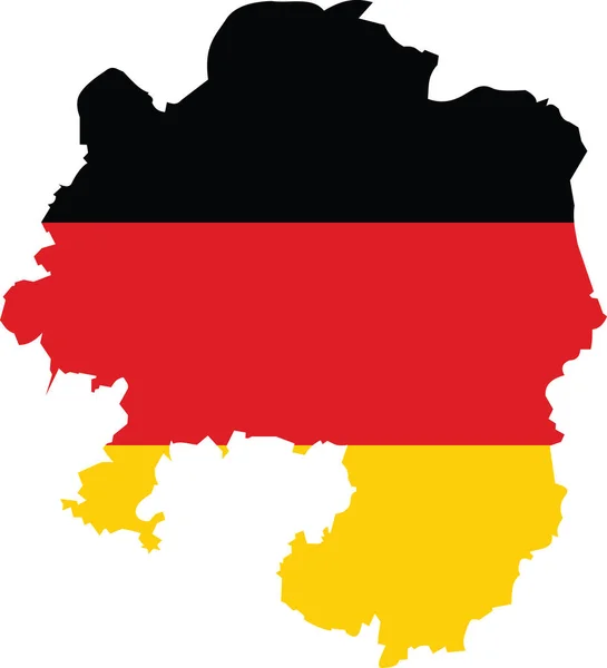 Mapa Simples Bandeira Vetorial Branco Plana Capital Regional Alemã Hagen — Vetor de Stock