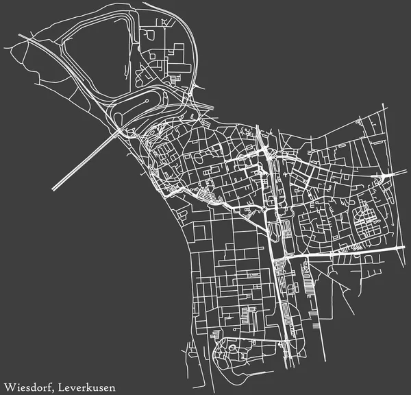Detail Navigasi Negatif Garis Garis Putih Peta Jalan Perkotaan Dari - Stok Vektor