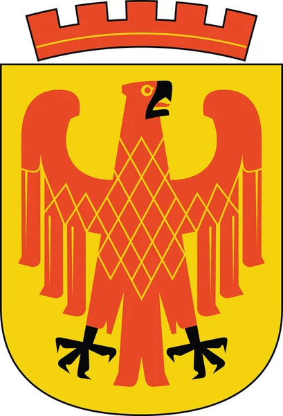 Official Coat Arms Vector Illustration German Regional Capital City Potsdam —  Vetores de Stock