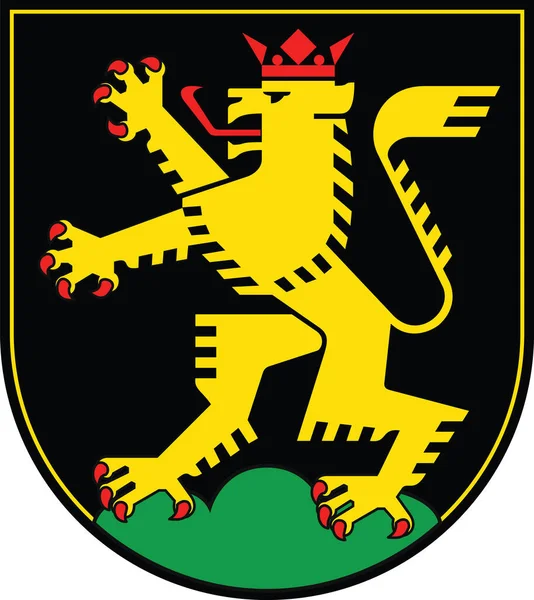 Official Coat Arms Vector Illustration German Regional Capital City Heidelberg — Vector de stock