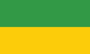 Official flag vector illustration of the German regional capital city of RECKLINGHAUSEN, GERMANY