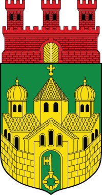 Official coat of arms vector illustration of the German regional capital city of RECKLINGHAUSEN, GERMANY