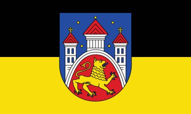 Official flag vector illustration of the German regional capital city of GTTINGEN, GERMANY