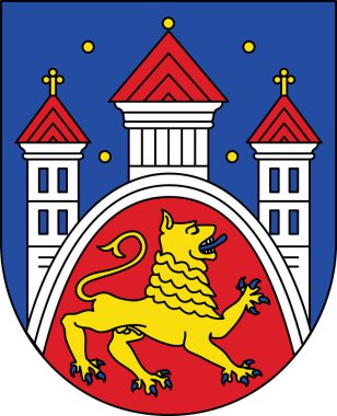 Official coat of arms vector illustration of the German regional capital city of GTTINGEN, GERMANY