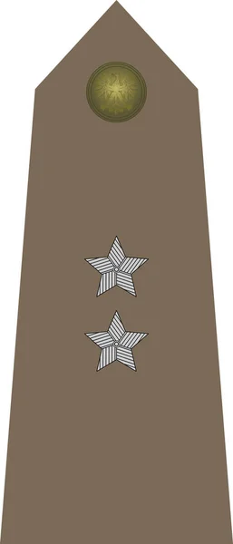 Shoulder Pad Nato Officer Mark Podporucznik Sub Lieutenant Insignia Rank — Stock Vector