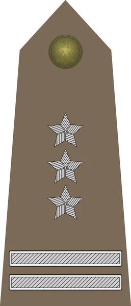 Shoulder Pad Nato Officer Mark Pukownik Colonel Insignia Rank Polish — Διανυσματικό Αρχείο