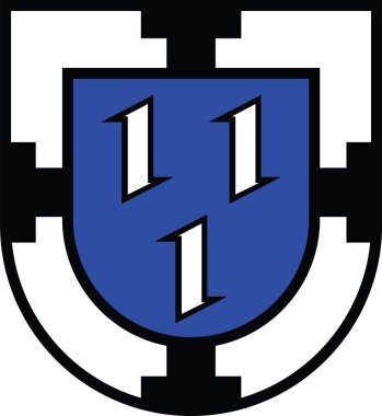 Official coat of arms vector illustration of the German regional capital city of BOTTROP, GERMANY