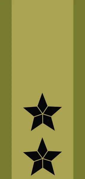 Shoulder Pad Nato Officer Mark Generalmajor Major General Insignia Rank — 图库矢量图片