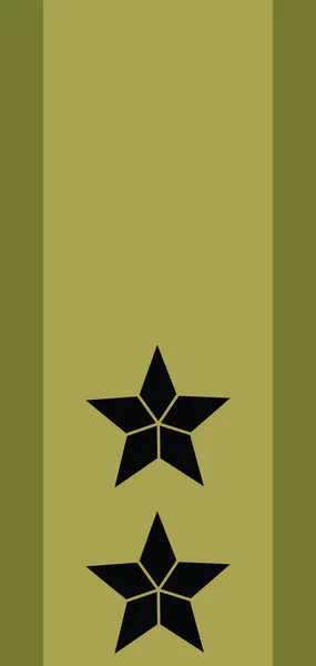 Shoulder Pad Nato Officer Mark Generalmajor Major General Insignia Rank — Image vectorielle