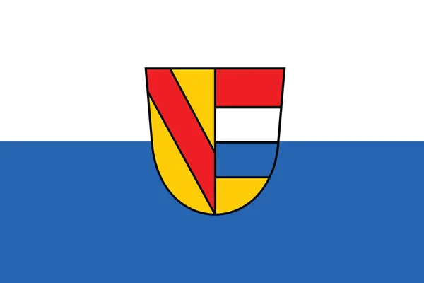 Official Flag Vector Illustration German Regional Capital City Pforzheim Germany — стоковий вектор