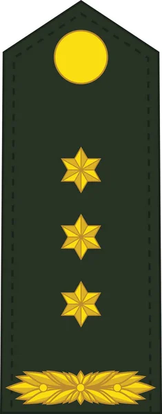 Shoulder Pad Nato Officer Mark Kolonel Colonel Insignia Rank Royal — Stock Vector