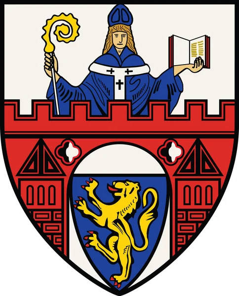 德国Siegen地区首府的官方纹章矢量图解 — 图库矢量图片