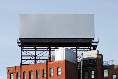 boş kentsel billboard