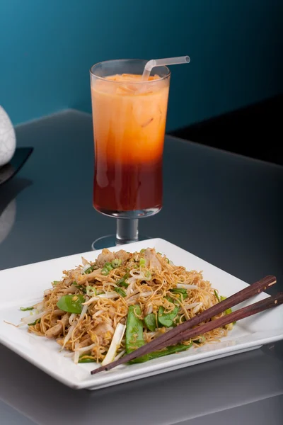 Thai Lo Mein Noodles Dish — Stock Photo, Image