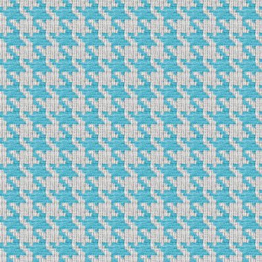 mavi ve beyaz houndstooth