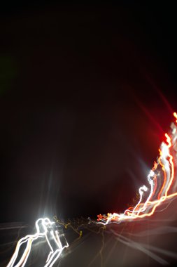 renkli ışık yollar soyut
