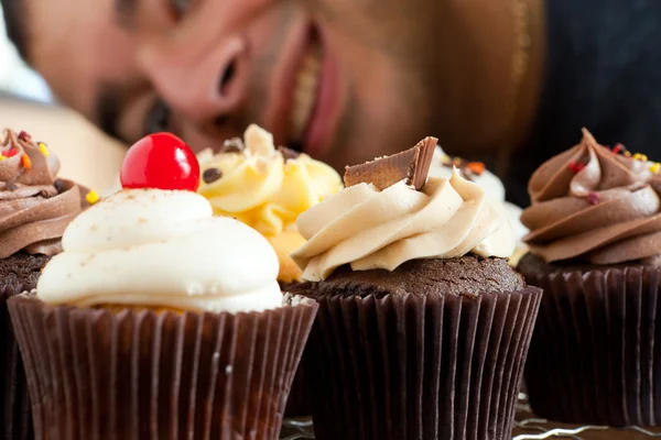 Dolce Dente per Cupcakes — Foto Stock