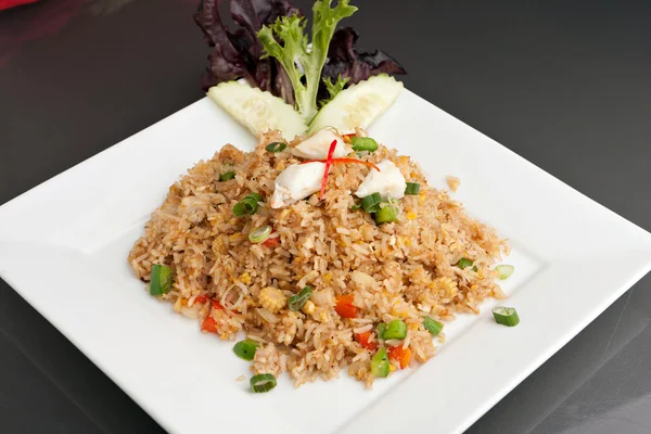 Crab Fried Rice Dish — Stock Photo, Image