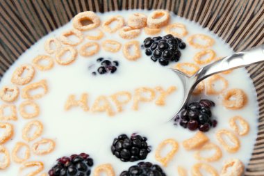Happy Breakfast Cereal clipart