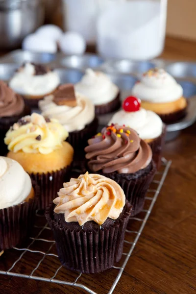 Νόστιμη γκουρμέ cupcakes — Φωτογραφία Αρχείου