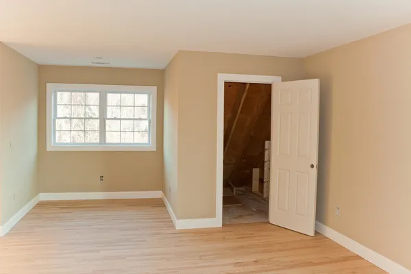 Brand New House Quarto Interior — Fotografia de Stock
