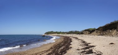 Block Island beach panoramik görünüm