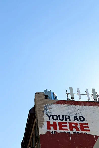 Spazio cartellone pubblicitario — Foto Stock