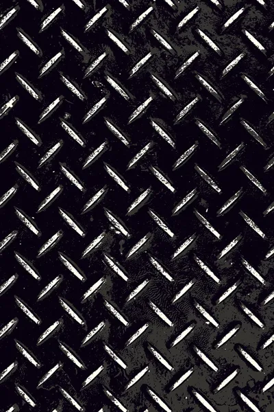 Worn Diamond Plate Grunge — Stock Photo, Image