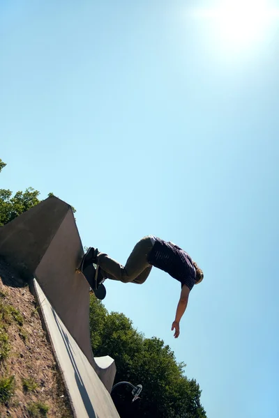 Skateboarder Silhouette Stock Photo