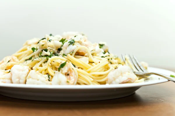 Italienska skaldjur pasta — Stockfoto
