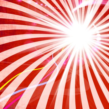 Kırmızı grungy ışınları arka plan